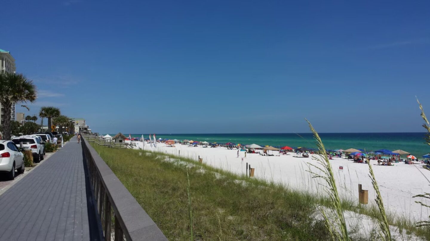 Beach across from the unit